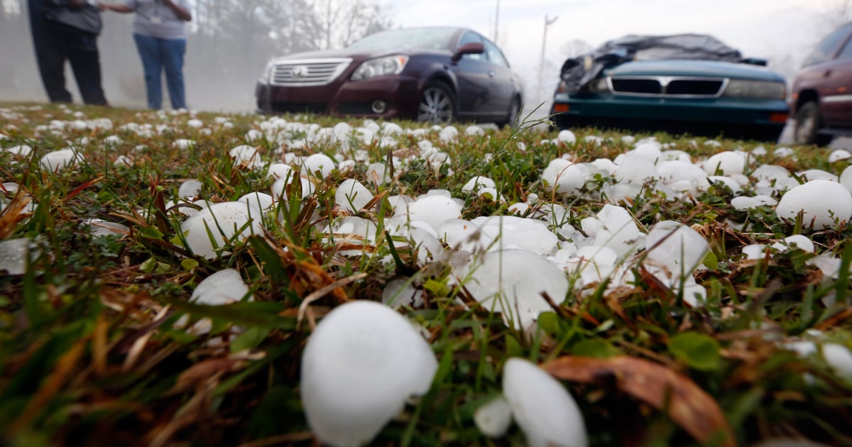 Severe storms, large hail cause extensive damage in South