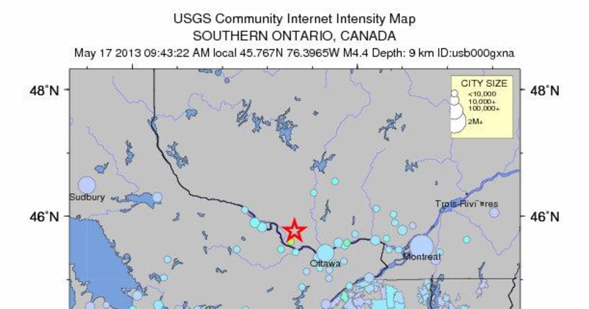 Ottawa earthquake felt widely because of old bedrock