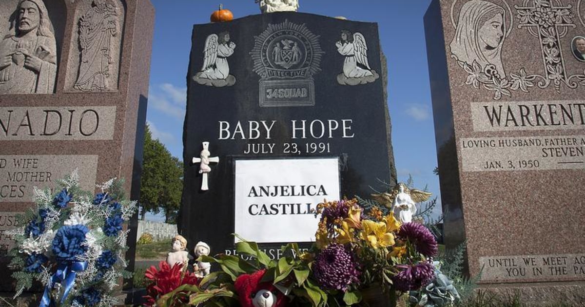 Real name of slain girl known as 'Baby Hope' engraved on her tombstone