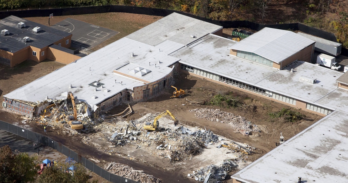 Sandy Hook Elementary school demolition begins