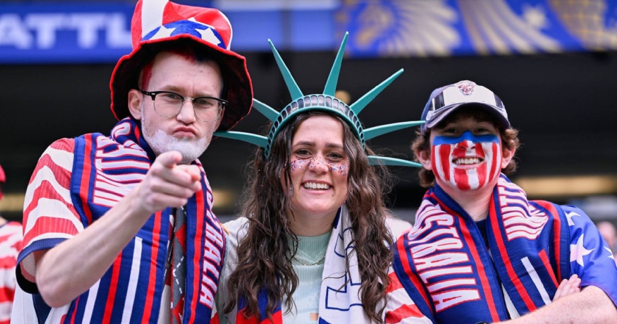 Todo Seattle grita el primer gol de Estados Unidos ante Australia