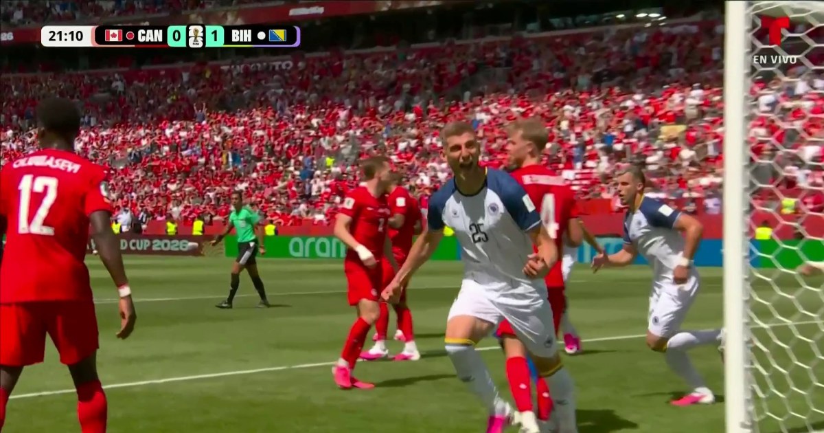 Jovo Lukić sorprende a Canadá y pone el 1-0 para Bosnia & Herzegovina Jovo Lukić sorprende a Canadá y pone el 1-0 para Bosnia & Herzegovina