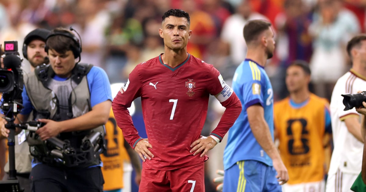 Cristiano Ronaldo llora tras ser eliminado en su último Mundial