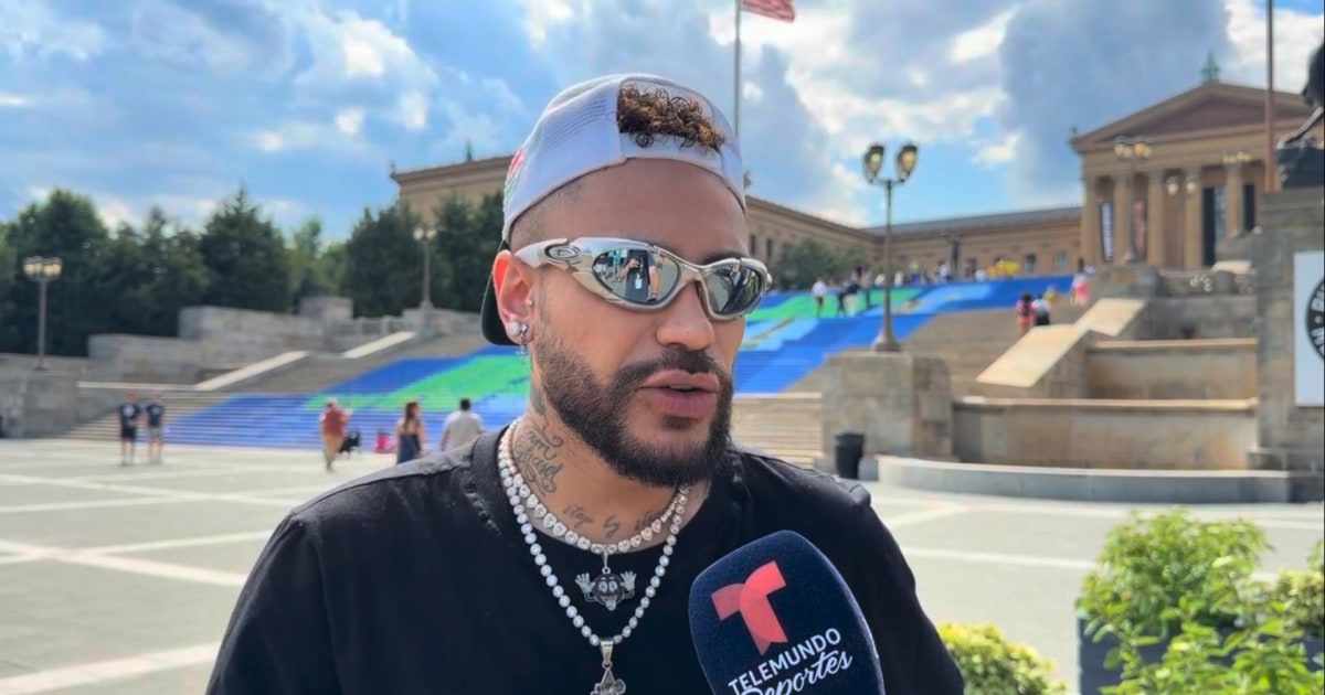 El doble de Neymar hace de las suyas en Filadelfia y los fans lo amaron