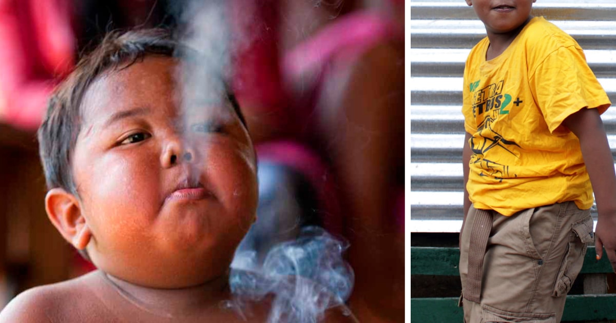 Así se ve a sus 9 años el niño que fumaba decenas de cigarrillos al día (FOTO)