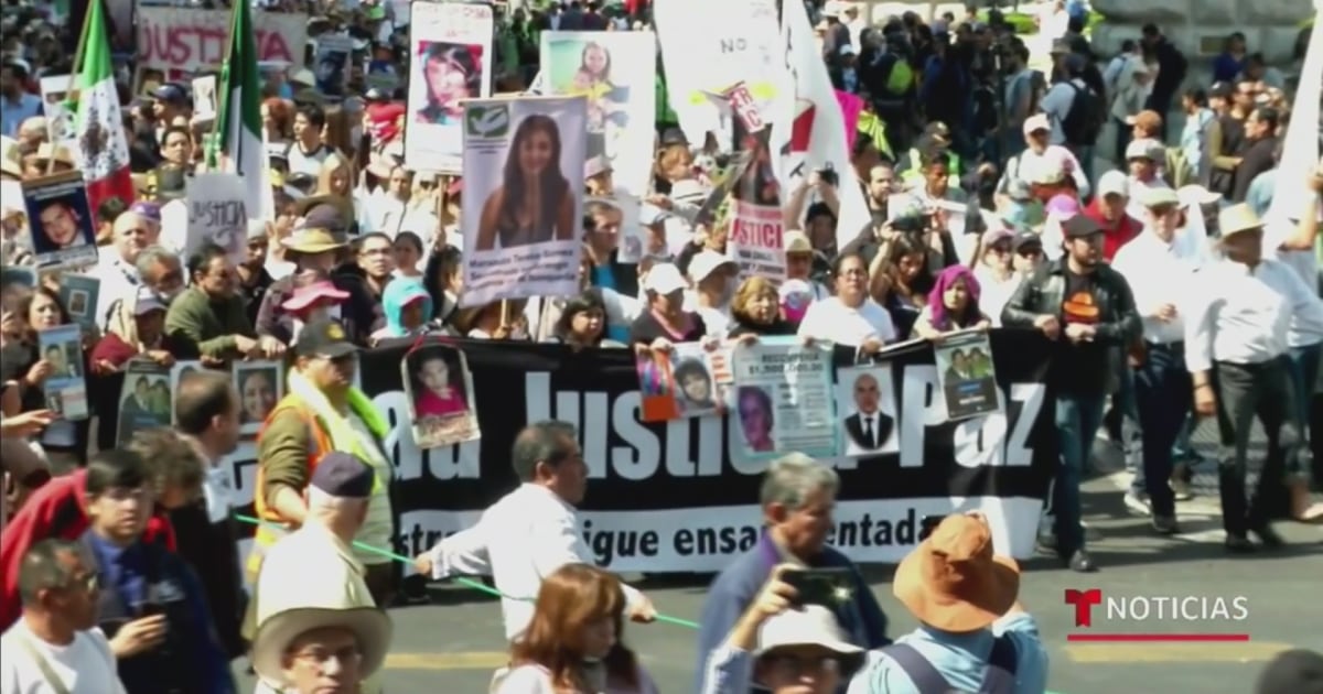 Culminan la Marcha por la Paz en México tras cuatro días exigiendo el ...
