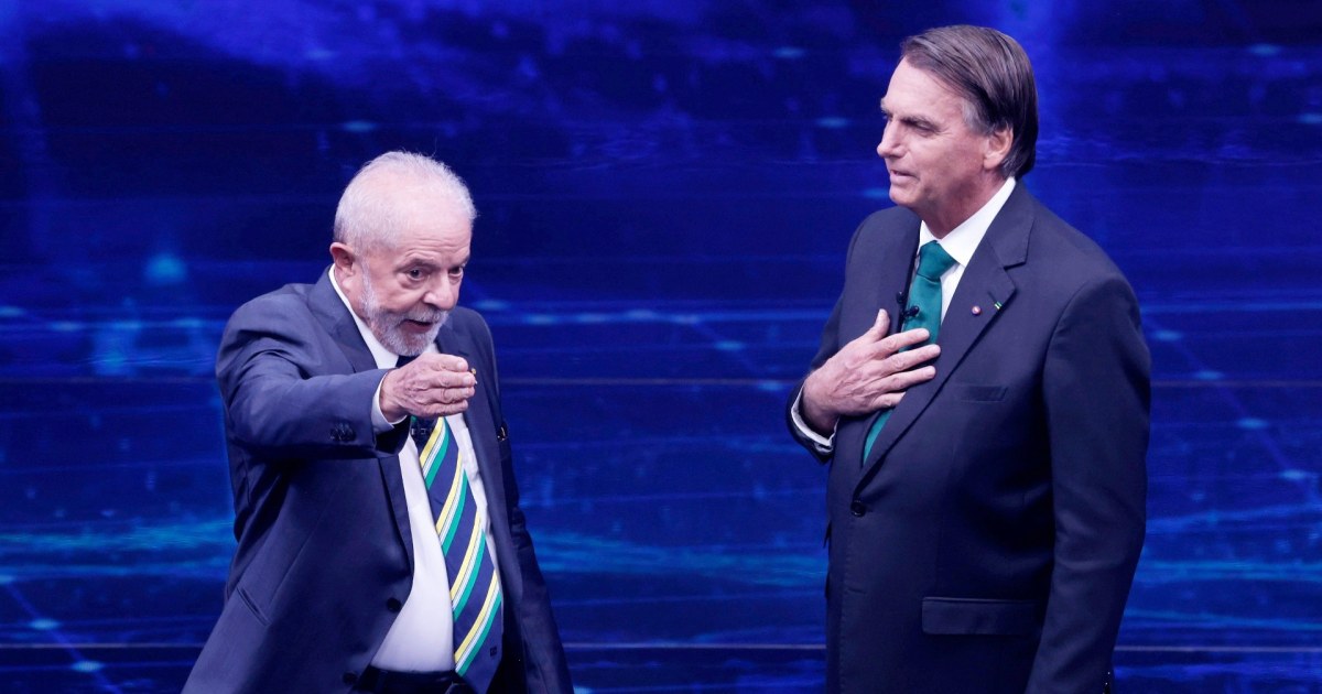 Lula y Bolsonaro se ven las caras en un tenso debate a dos semanas de ...