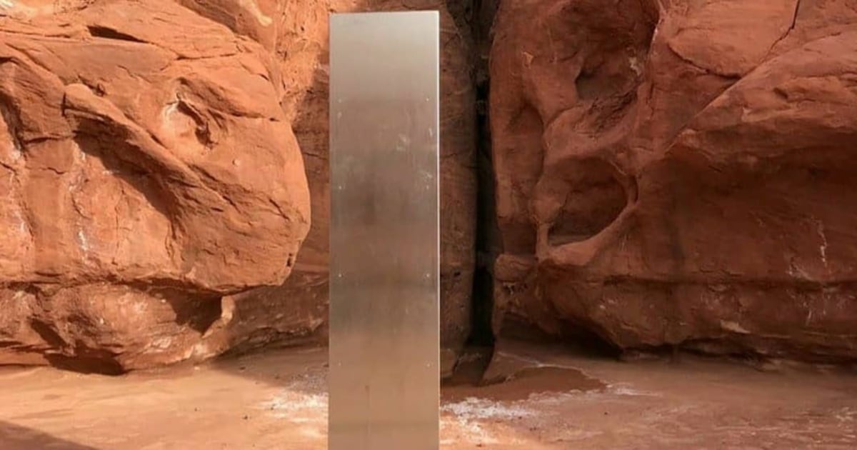 Un misterioso objeto de metal fue encontrado en el desierto de Utah ...