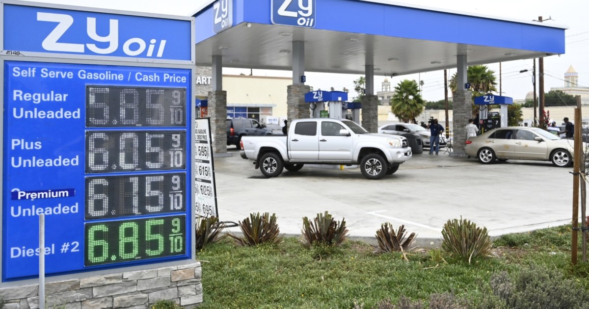 El precio medio de la gasolina en California es el más alto del país: 6 ...