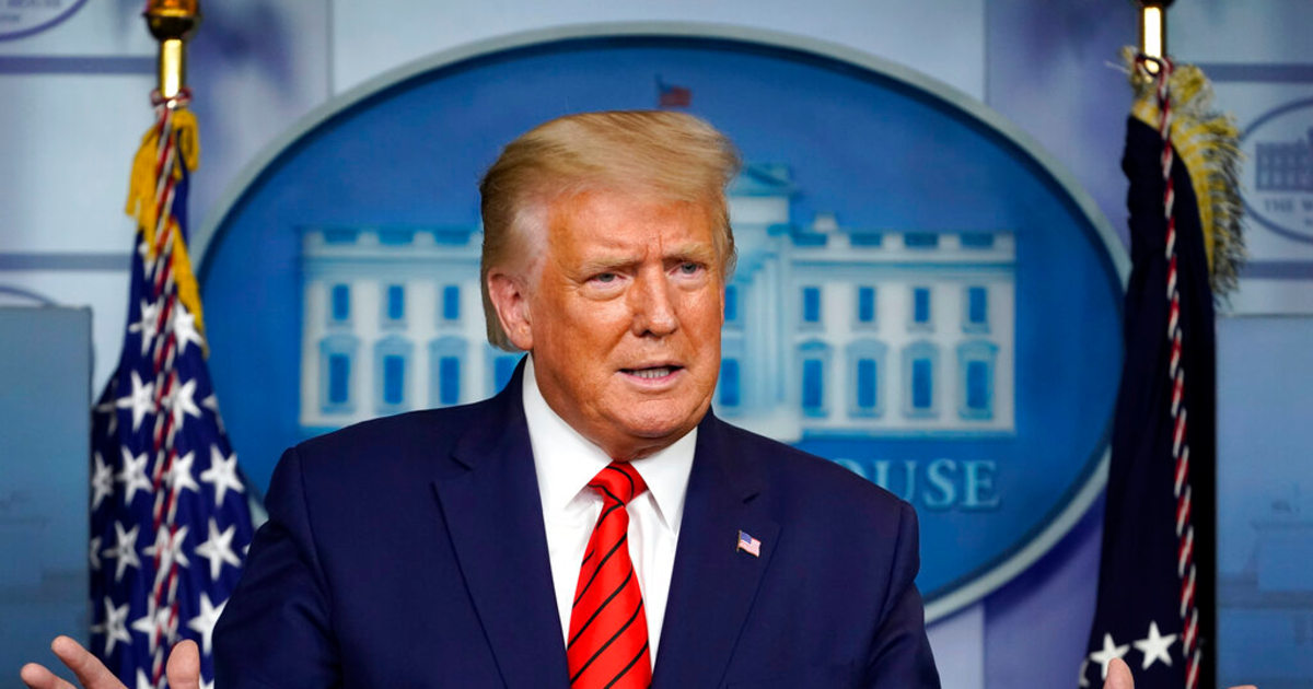 Image accompanying "Anoche estuve liderando, con mucha solidez, en muchos estados clave, en muchos casos controlados por los demócratas. Uno por uno, comenzaron a esfumarse mágica