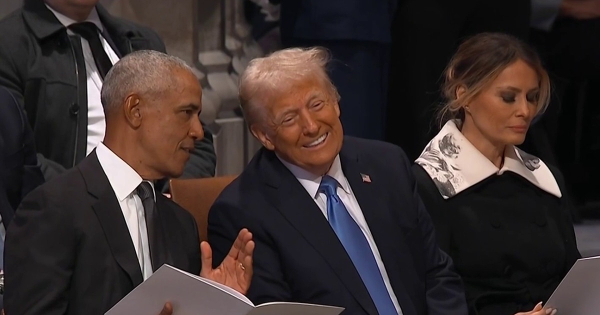 Barack Obama y Donald Trump llegan al funeral de Estado de Jimmy Carter ...