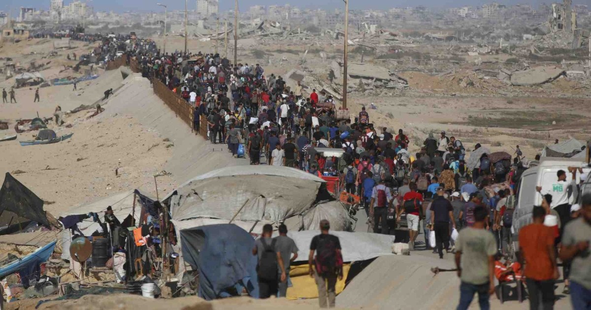 Miles de palestinos regresan a donde estuvieron sus casas tras el ...