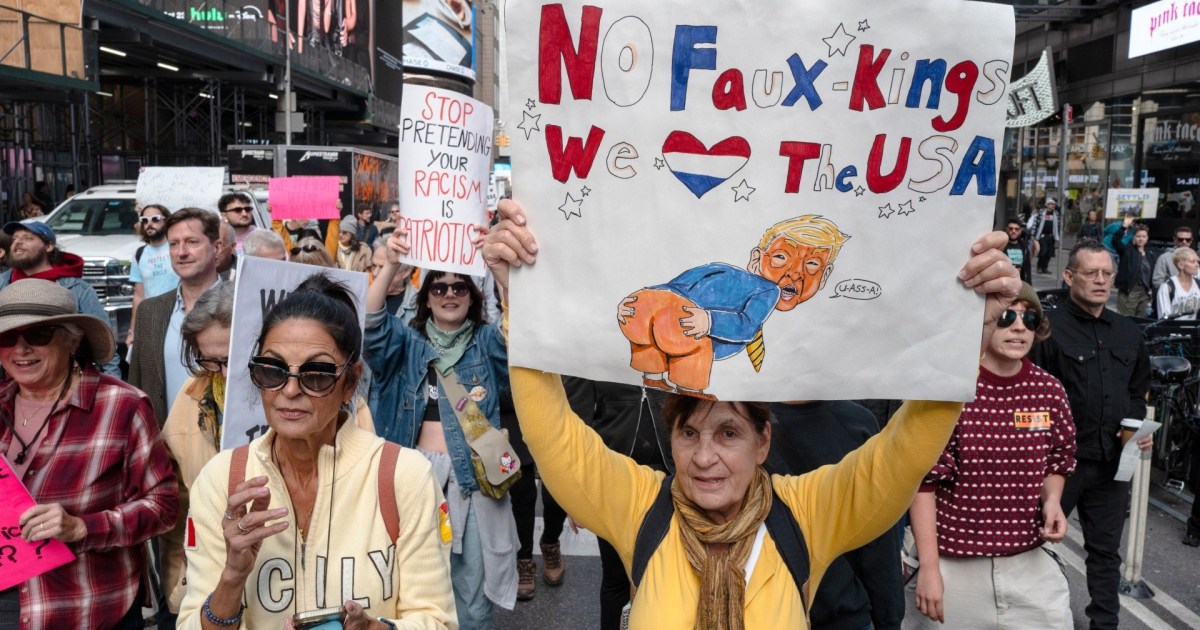 Millones de manifestantes marchan contra Trump en miles de ciudades de ...
