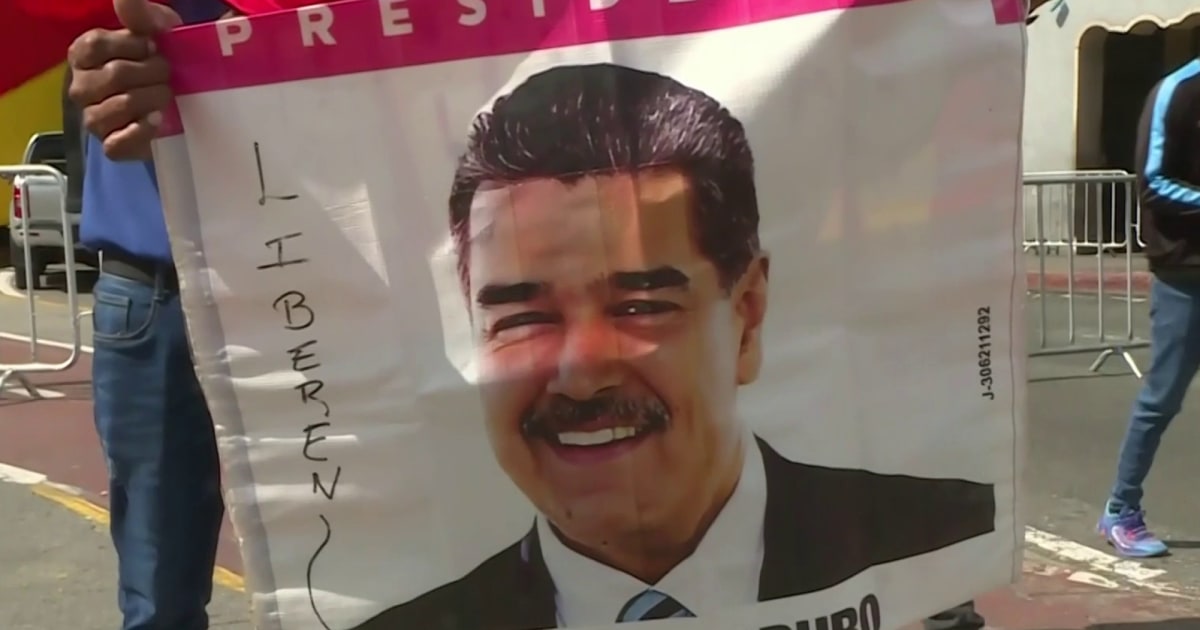 Cientos marchan en Caracas por la libertad de Maduro y Cilia Flores ...
