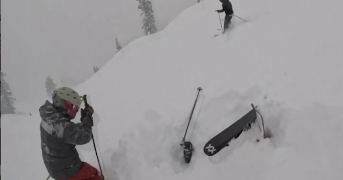 Un esquiador salva la vida de otro que estaba enterrado en la nieve en ...