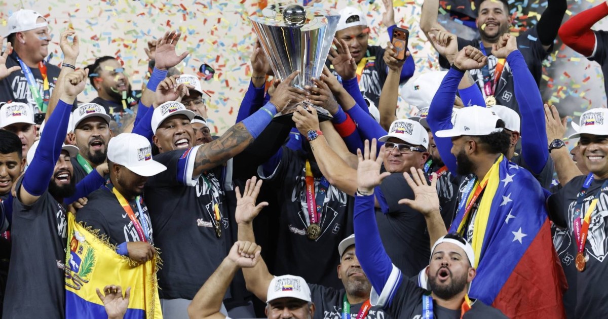 Venezuela celebra histórico título en el Clásico Mundial de Béisbol ...