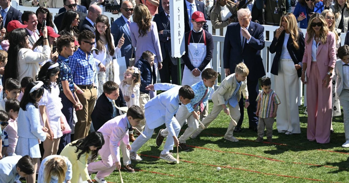 Decenas de niños celebran la Pascua en la Casa Blanca con el presidente ...