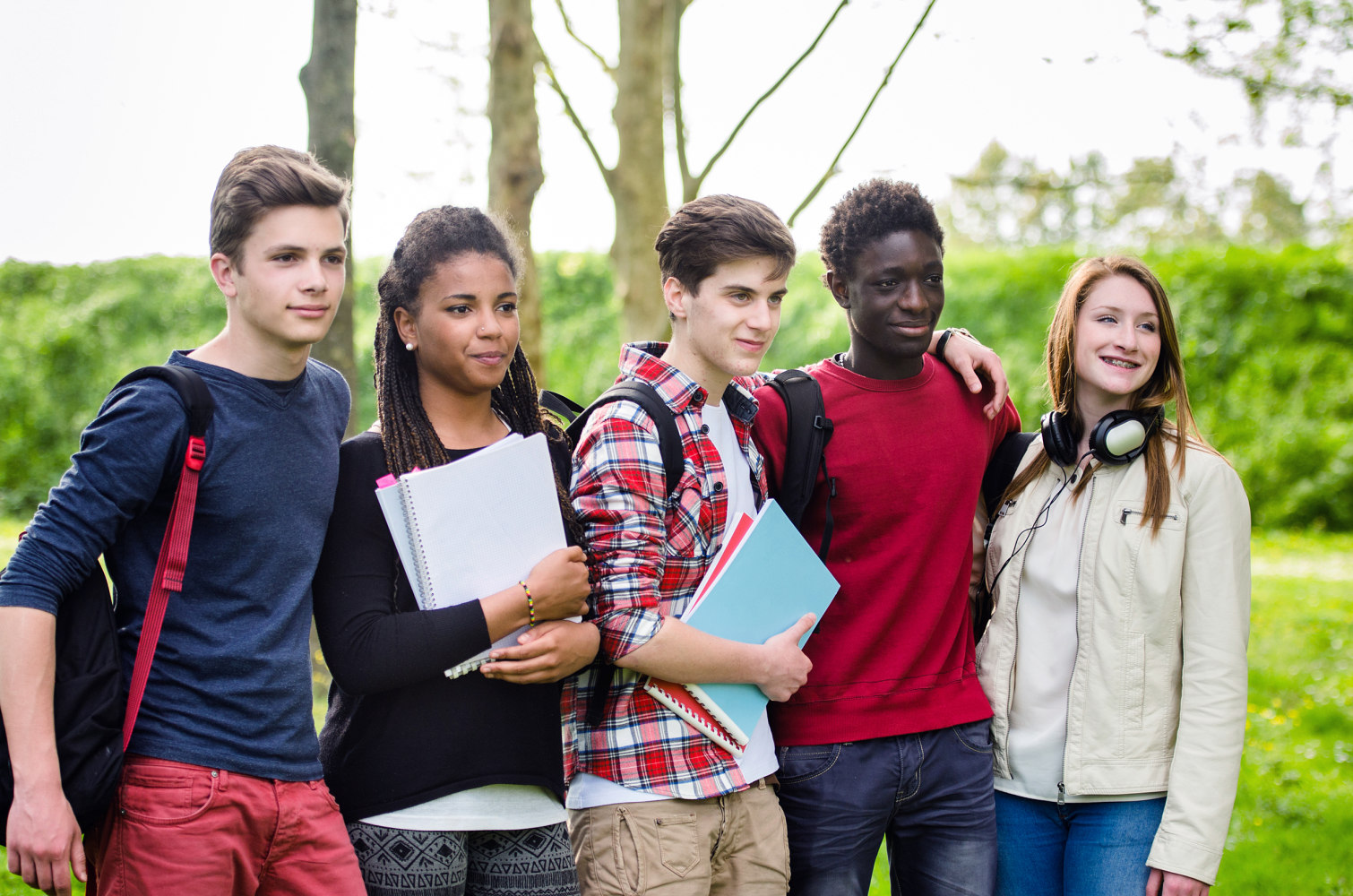 The teenagers from different countries