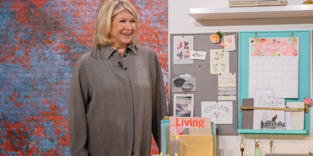 Martha Stewart shows how to organize your laundry, desk, hall closet