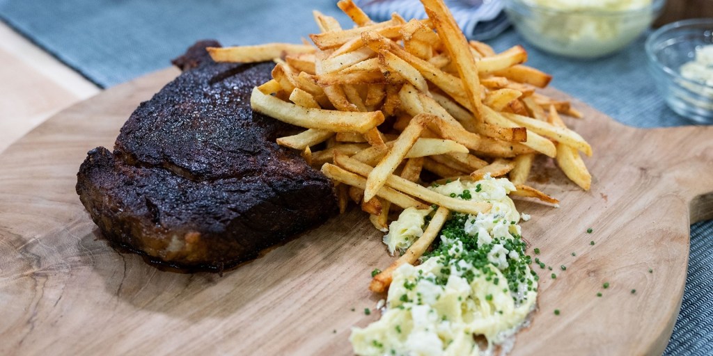 Bobby flay cooking steak top