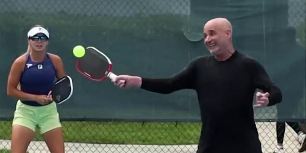 Tennis great Andre Agassi set to go pro again — in pickleball!