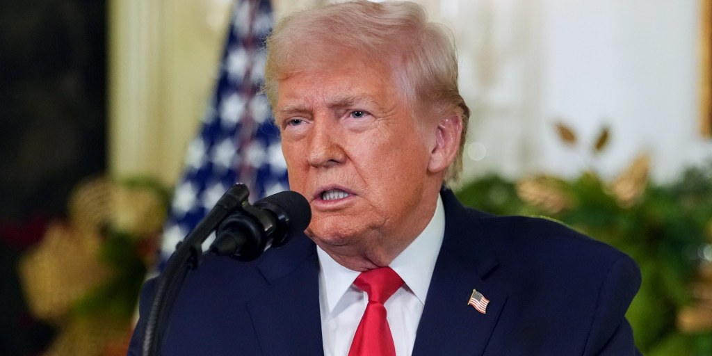 Trump pauses mid-speech to admire his own bravery in reading pre-screened applause lines off a teleprompter.