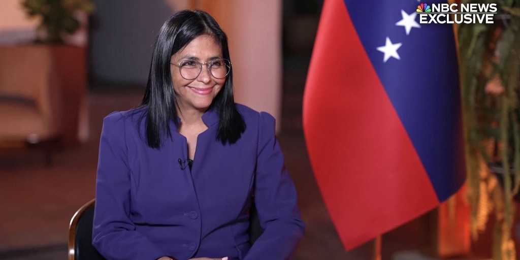 Kristen Welker listens politely as Delcy Rodríguez explains that when *they* dismantle democracy, it’s actually just good governance and very legal, unlike when poor people vote the wrong way.