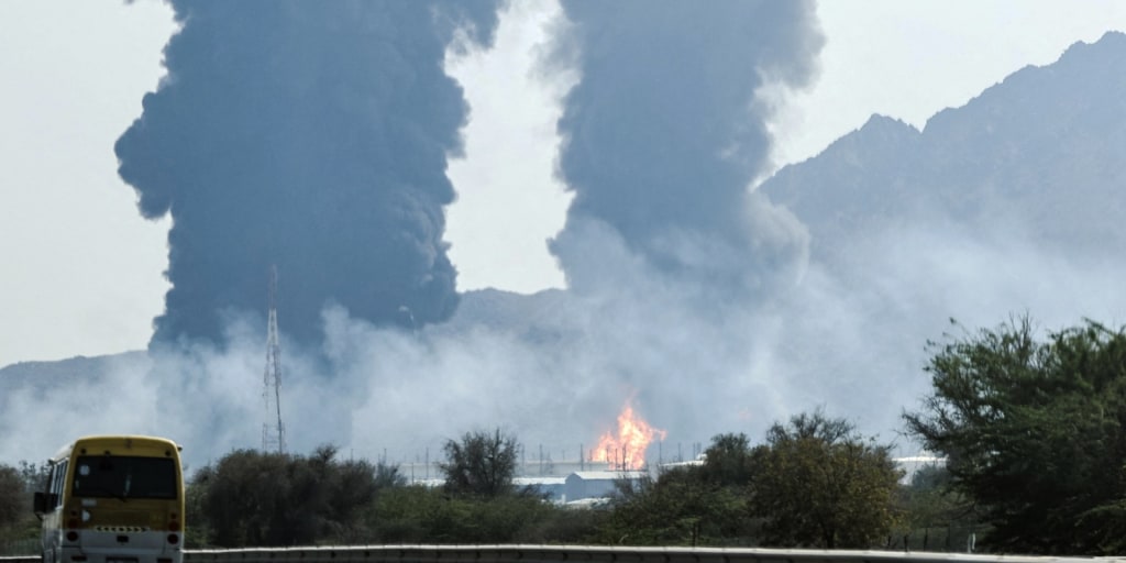 Nothing says “stability in the Middle East” like pointing expensive flying gas tanks at someone else’s oil infrastructure.
