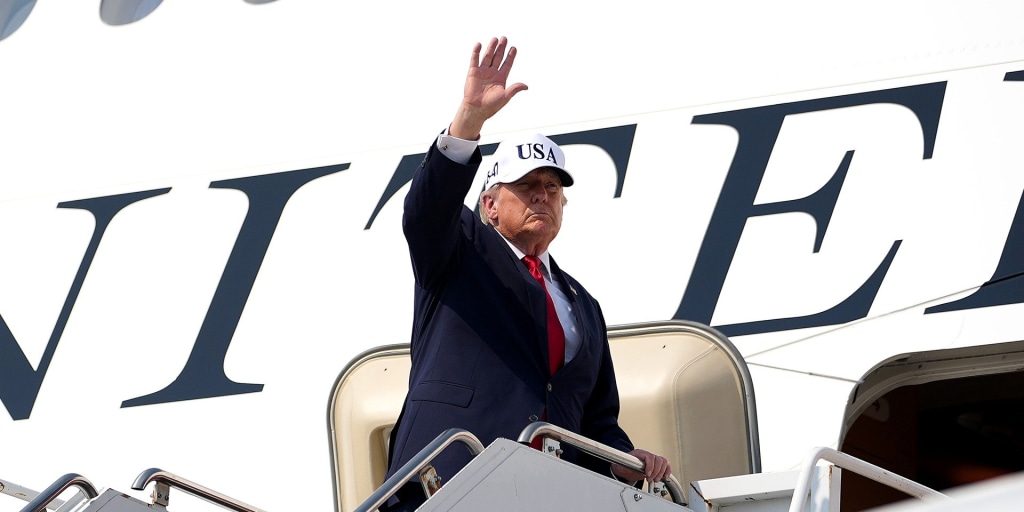 Trump, seen here pondering whether the next executive action should go in the policy file or the trading app.