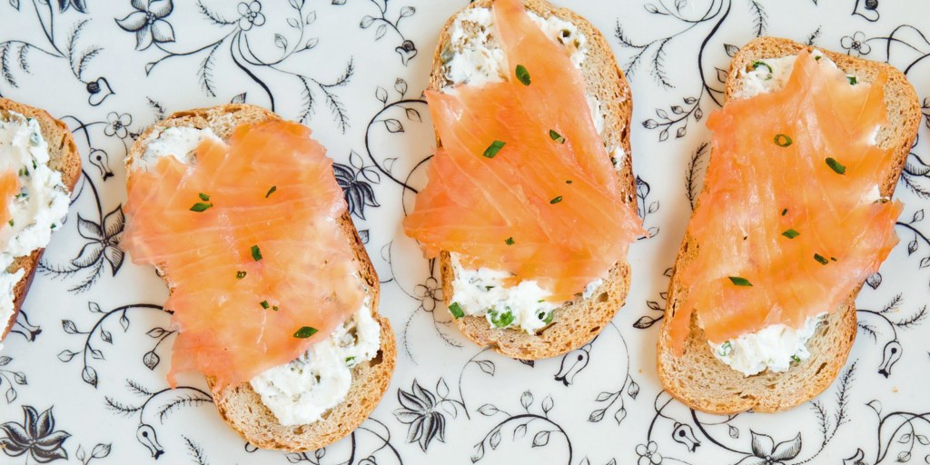 Salmon and Cream Cheese on Toast Recipe and Nutrition - Eat This Much