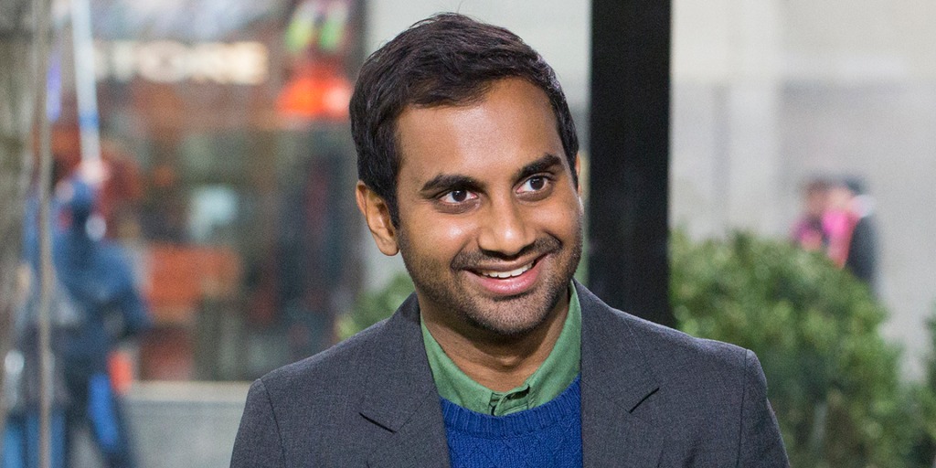 Aziz Ansari visage heureux