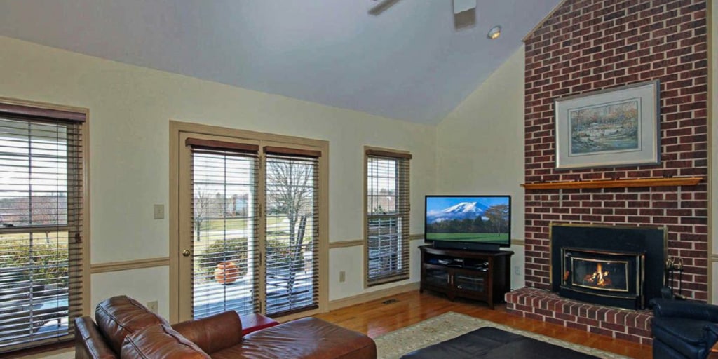 See What This Living Room Looks Like, Can You Hang A Ceiling Fan From Faux Beam