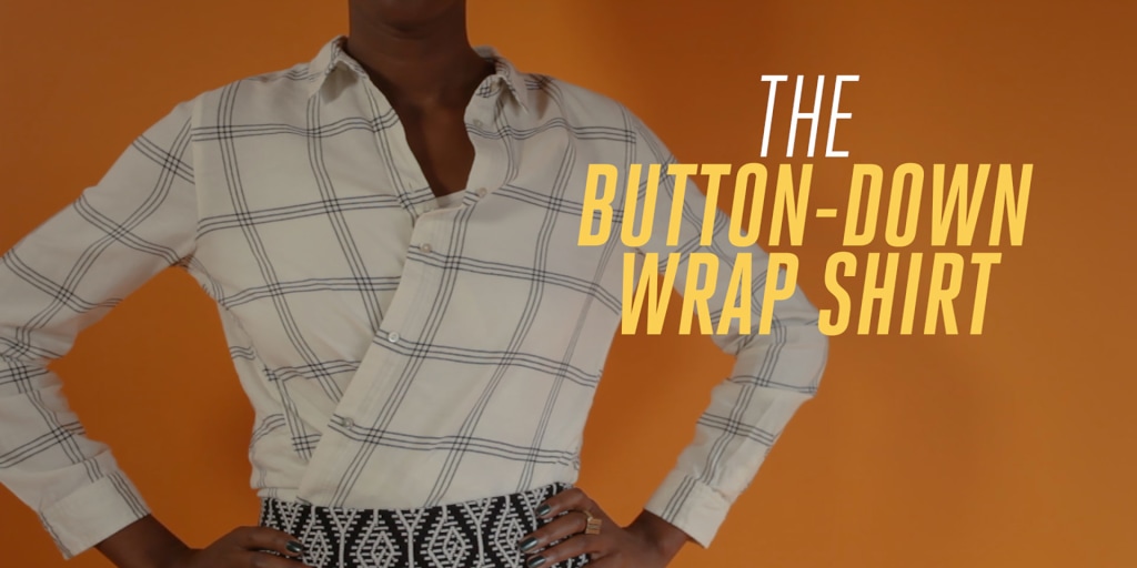 how to wrap a dress shirt How to Wrap Your Button Down: Elevated Basics Tutorial