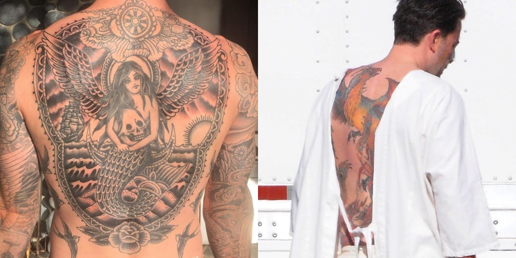 J Lo Mocks ThenEx Ben Afflecks Awful Phoenix Back Tattoo in Old Clip