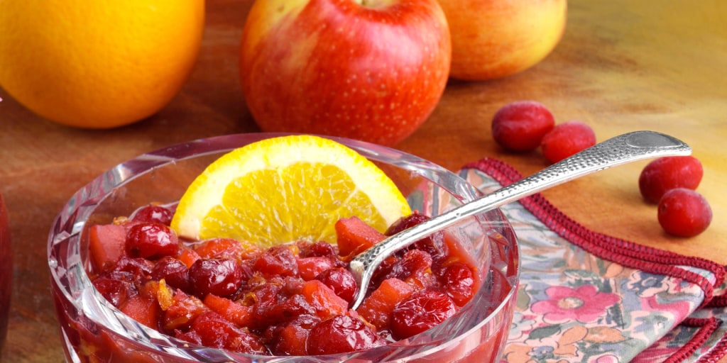 Apple Orange Cranberry Relish
