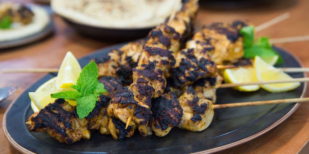 Mediterranean store chicken kebab