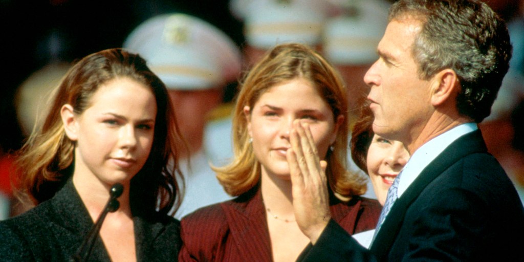 Jenna and Barbara Bush reveal they 'tried to veto' dad's presidential run