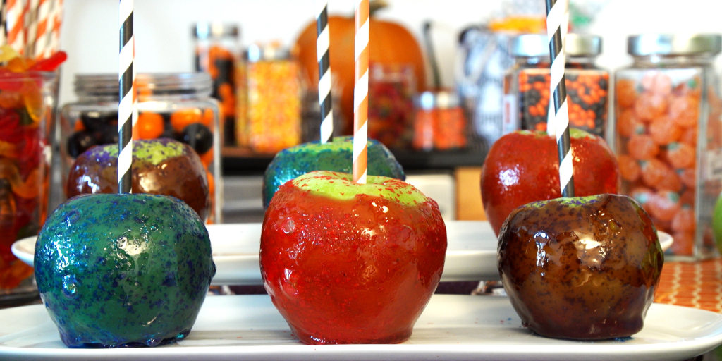 Glittery Halloween Candy Apples Recipe See more ideas about candy apples, candy, caramel apples. glittery halloween candy apples recipe