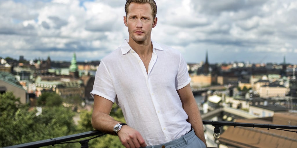 Alexander Skarsgard Shaves His Head To Look Partly Bald