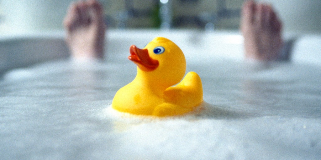 Are rubber ducks safe Bath toys may be filled with bacteria