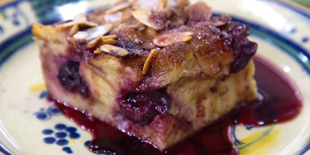 Lidia Bastianich S Cherry Bread Pudding Recipe