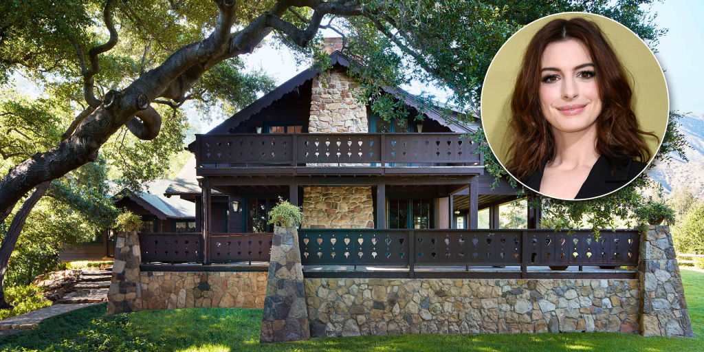 Anne Hathaway's charming California country home is straight out of a fairy  tale