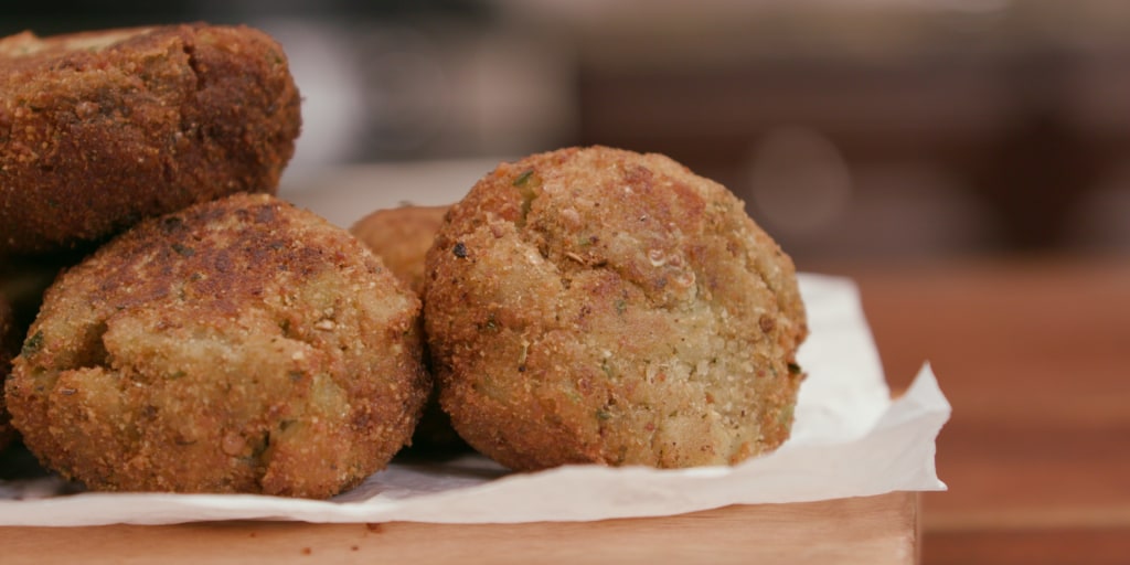 Fried Eggplant Balls Recipe Deep fried eggplant balls is a classic recipe from the south of italy, flavoured with basil, garlic and parmesan, even the fuzziest children will devour those delightful vegetable bites. fried eggplant balls recipe