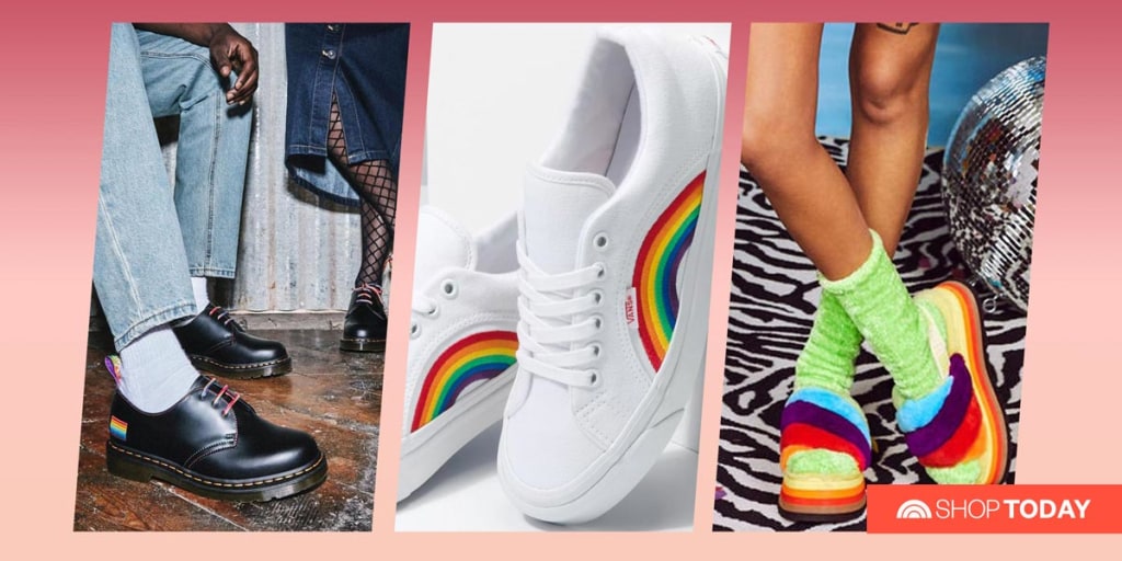 Pride month shoes 219 best sale
