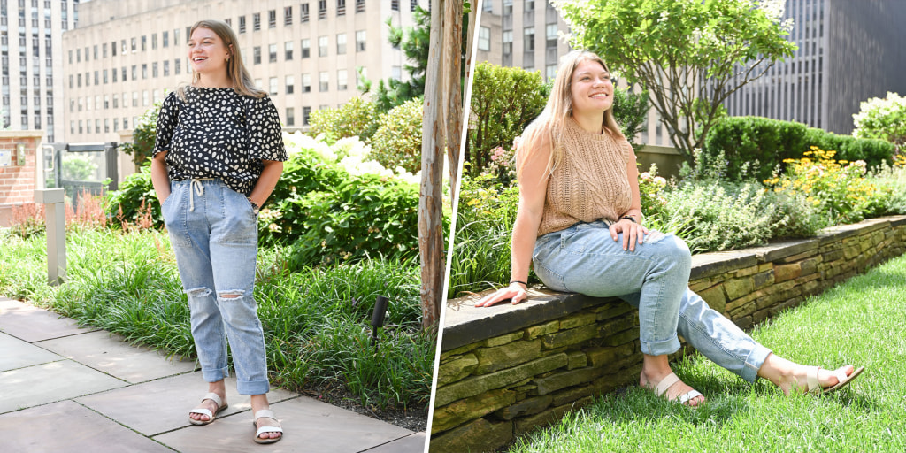 These denim joggers take the stress out of jeans shopping