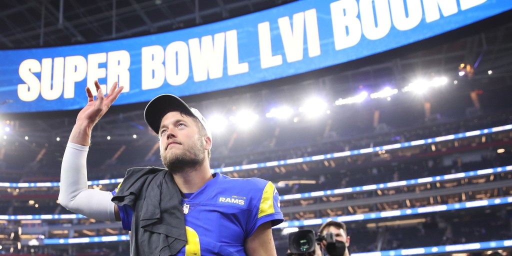 See how Matthew Stafford's family wished him luck before his 1st Super Bowl