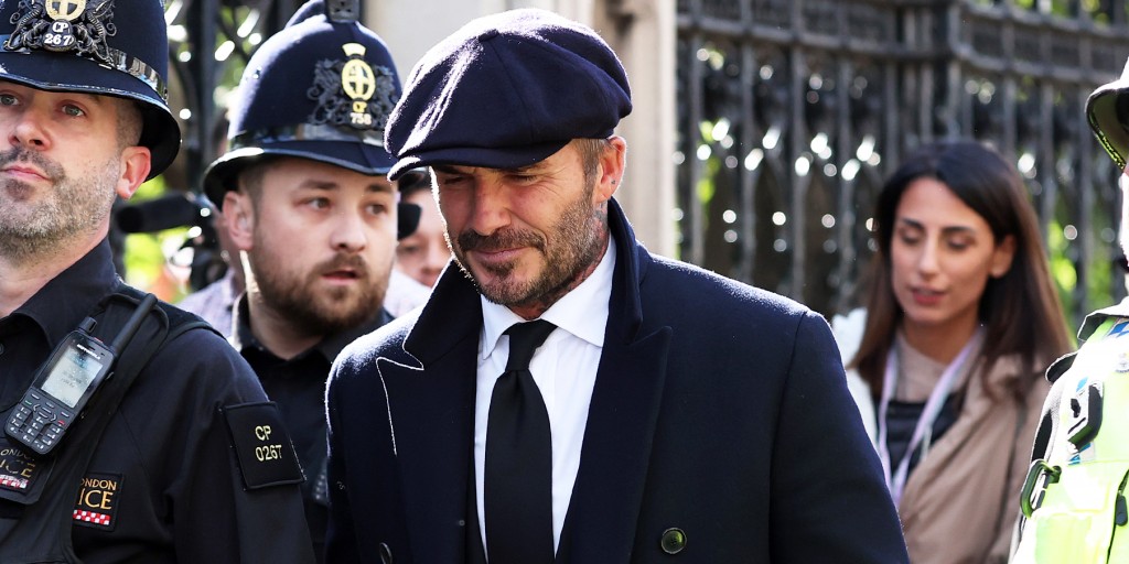 David Beckham waited in line for 12 hours to pay his respects to
