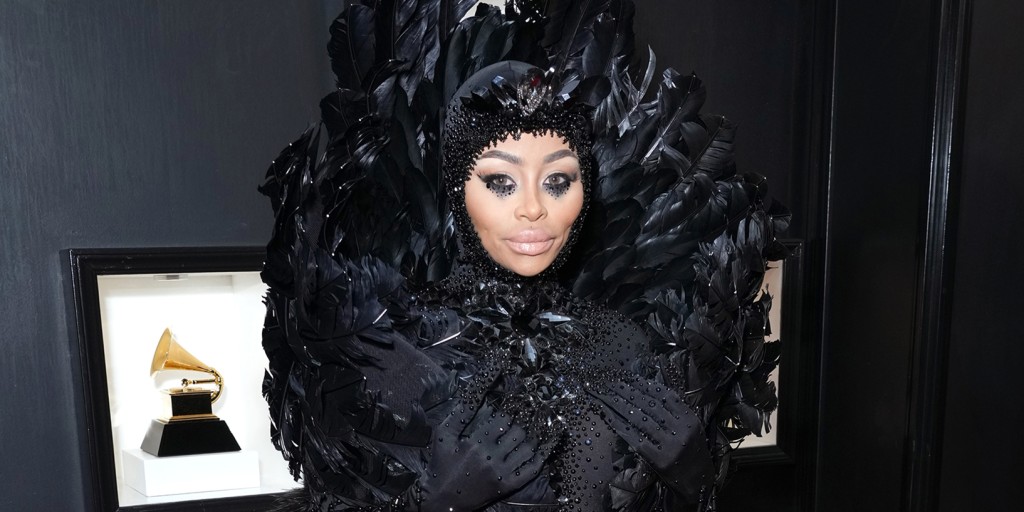 Blac Chyna Channels Black Swan for Her 2023 Grammys Look