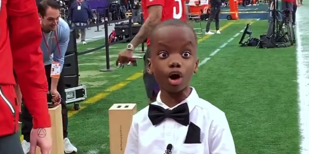 Kid reporter Jeremiah surprised with Super Bowl tickets after