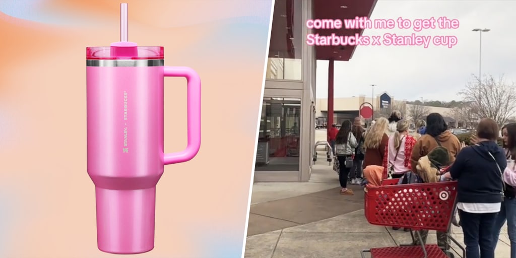 Starbucks' pink Stanley cups going fast, available while supplies last